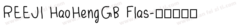 REEJI HaoHengGB Flas字体转换